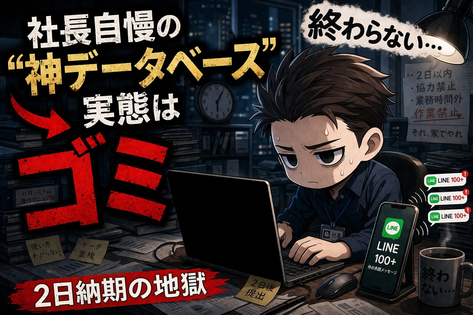 必死にデータ作成する元社畜