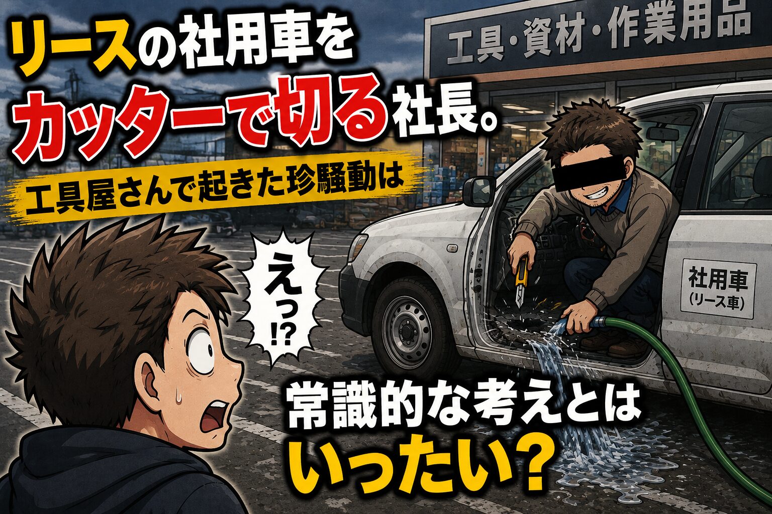 驚きの洗車方法